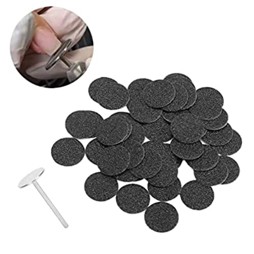 Foot Callus Remover With Shafted Pedicure Sandpaper Discs - Electric Tool Accessories For Dead Skin Nail Sanding & Foot Care Replacement Pads Included #TOP4
