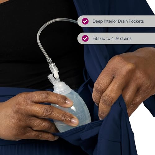 Pajamas with Mastectomy Drain Pockets + Slippers + Socks | Post Surgery Cancer Tummy Tuck Hysterectomy Recovery Must Haves4