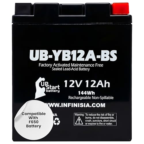 YB12A-A 12V 12Ah Motorcycle Battery for BMW F650 (1993-2014)