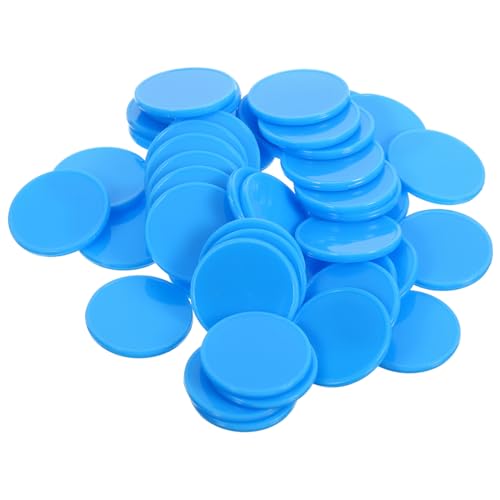 BRIGHTFUFU 100pcs Portable Plastic Learning Counters Small Round Counting Chips for Games Safe Material for Schools Parties and Home Use