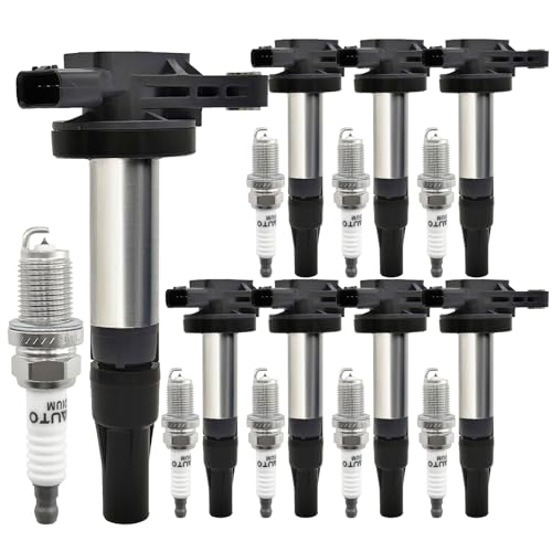 Set of 8 Ignition Coil Pack Iridium Spark Plug Land Rover
