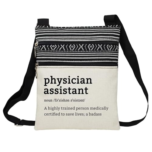 Physician Assistant Definition Messenger Bag Small Ethnic Pattern Printed Adjustable Strap Crossbody Zipper Bag Phone Bag Wallet Cute Shoulder Handbag for Women