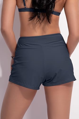 Image of Beautikini Period Swimwear Menstrual Leakproof Swim Shorts Quick Dry 3 inch High Waist Bathing Suit Bottoms for Teen Girls Women