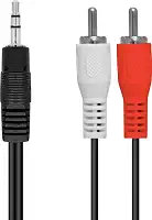 CABO 2 RCA X P2 3.5MM STEREO 1,5 METROS - 2R35S-15 - VINIK