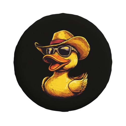 Image of Cute Duck Spare Tire Cover Universal Wheel Tire Cover Funny Cartoon Duck Tire Protectors for Travel Trailer Rv SUV Truck Camper and Many Vehicle 17 Inch