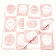 Pink/White Checkered Smiley Face