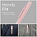 MoKo Holder Case for Apple Pencil 1st Generation, Retractable Apple Pencil 1st Case Protective iPad Pencil Sleeve Skin Cover with Sturdy Clip, Pink