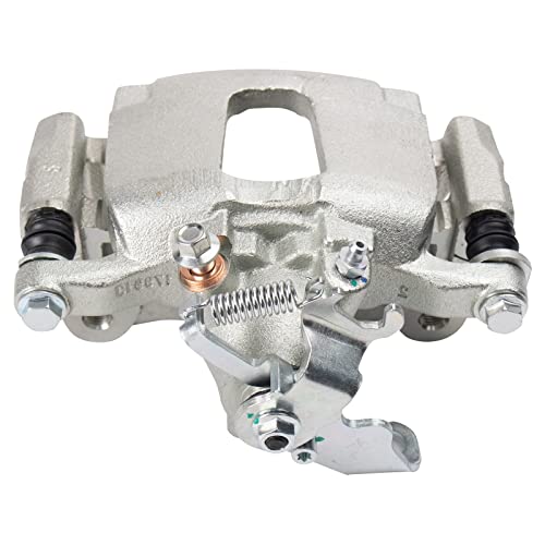 Image of TRQ Rear Left Brake Caliper with Mounting Bracket Driver Side