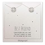 Silver compass necklace, Best friend necklace for 2, BFF Necklace, friendship necklace for 2, silver dainty necklace, Christmas gift, Graduation gifts