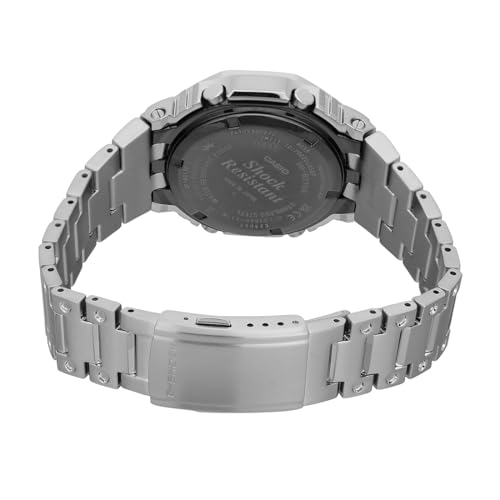 Image of Casio G-Shock GM-B2100AD-2ADR Bluetooth Analog-Digital Blue Dial Men Watch Silver Stainless Steel Strap (G1563)