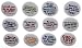 Set 12 Bible Quotes Verses God Love Inspirational Life Faith 1.25" Magnets Jesus