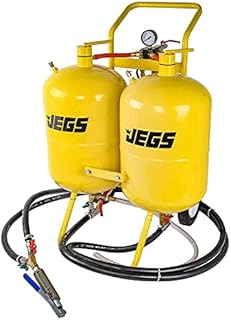 JEGS 81305 Dual Tank Abrasive Soda Blaster 10 Gallon 100 lb. Abrasive Capacity o