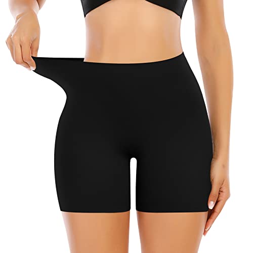 Image of Werena Seamless Slip Shorts for Women Under Dress Shaping Boyshorts Panties Tummy Control Shapewear