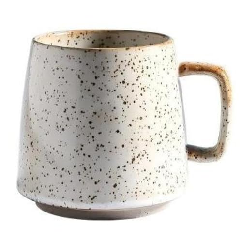 Tazas de café de cerámica gruesa, estilo japonés, tazas de té de cerámica de 350 ml, tazas de té para café, té, picnic en casa, oficina (punto de óxido)