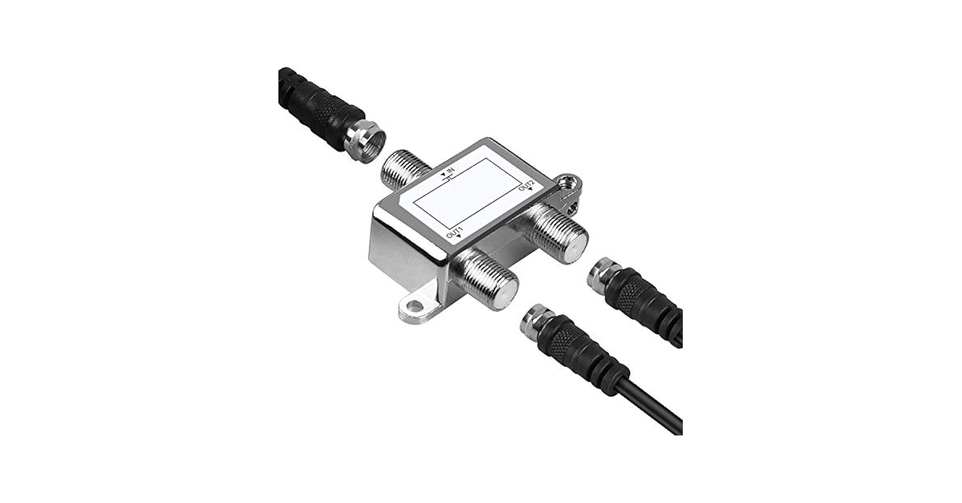 tama.TV 2way spiky TV Cable Splitter, Antenna Splitter 2 in