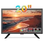 KCR 20inch TV, IPS LED Screen,Digital DVB-T2 TV Tuner,AV Input,HDMI/VGA in,USB Slot,Remote Control,Headphone Jack