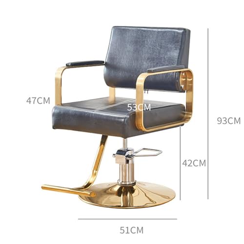 Professioneller hydraulischer Friseurstuhl – höhenverstellbarer Salonstuhl für bequemes Haarewaschen und Stylen in Friseursalons und Barbershops – ergonomisches Design und strapazierfähige P