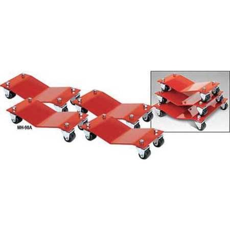 Autodolly Car Dollies, 16 x 16 in, 6000 Lb, PK4