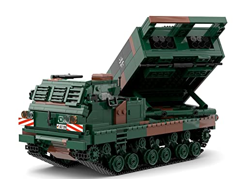 BlueBrixx Pro 104123 - Mars II, Bundeswehraus Klemmbausteinen mit 1096 Bauelementen. Kompatibel mit Anderen Klemmbausteinmarken Lieferung in Originalverpackung.
