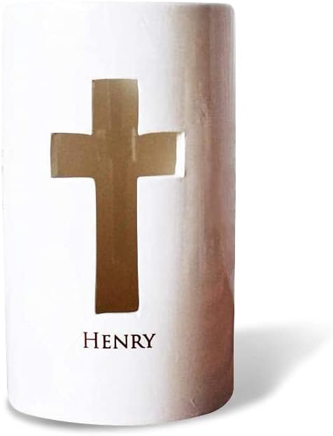 Baptism Gift, First Communion Gift or Confirmation Gift - With Irish Blessing - Cross Votive