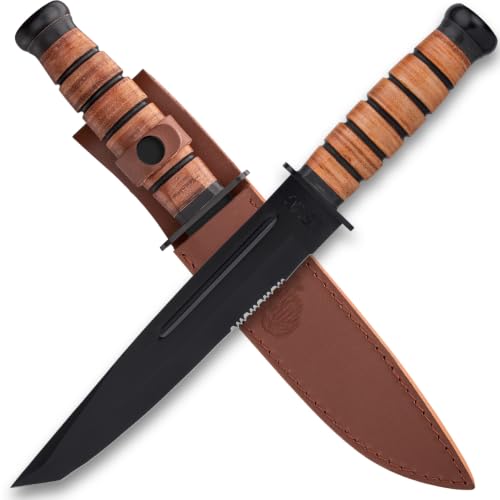 USMC Officially Licensed Tanto Survival Machete Knife, 14 1/4" Overall