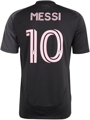 adidas Mens Inter Miami Cf 2526 Messi Away Jersey Soccer Cleats - Black