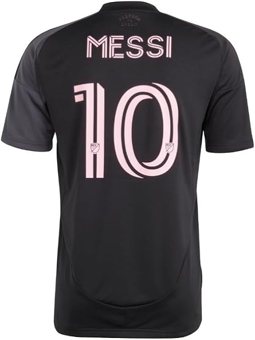 adidas Mens Inter Miami Cf 2526 Messi Away Jersey Soccer Cleats - Black