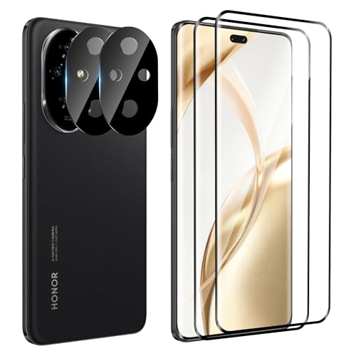 FDHYFGDY 2+2 Pièces pour Honor 200 Pro Verre Trempé, Protection
