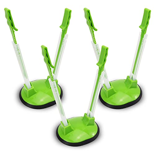 Baggy Rack Hands-Free Clip Food Storage Freezer Baggy Holder Pack 3 Green