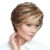 Raquel Welch Go To Style Versatile Flattering Short Shag Wig by Hairuwear, Average Cap, RL11/25 Golden Walnut