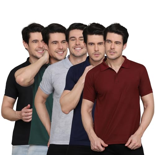 Image of INKKR Men's Polo Neck T-Shirt Combo