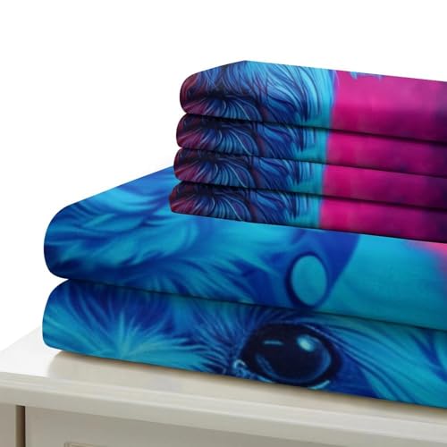 Ensemble de literie Yorkshire Terrier 3D microfibre douce - 6