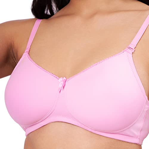 Image of Amante Solid Padded Non-Wired Full Coverage T-Shirt Bra