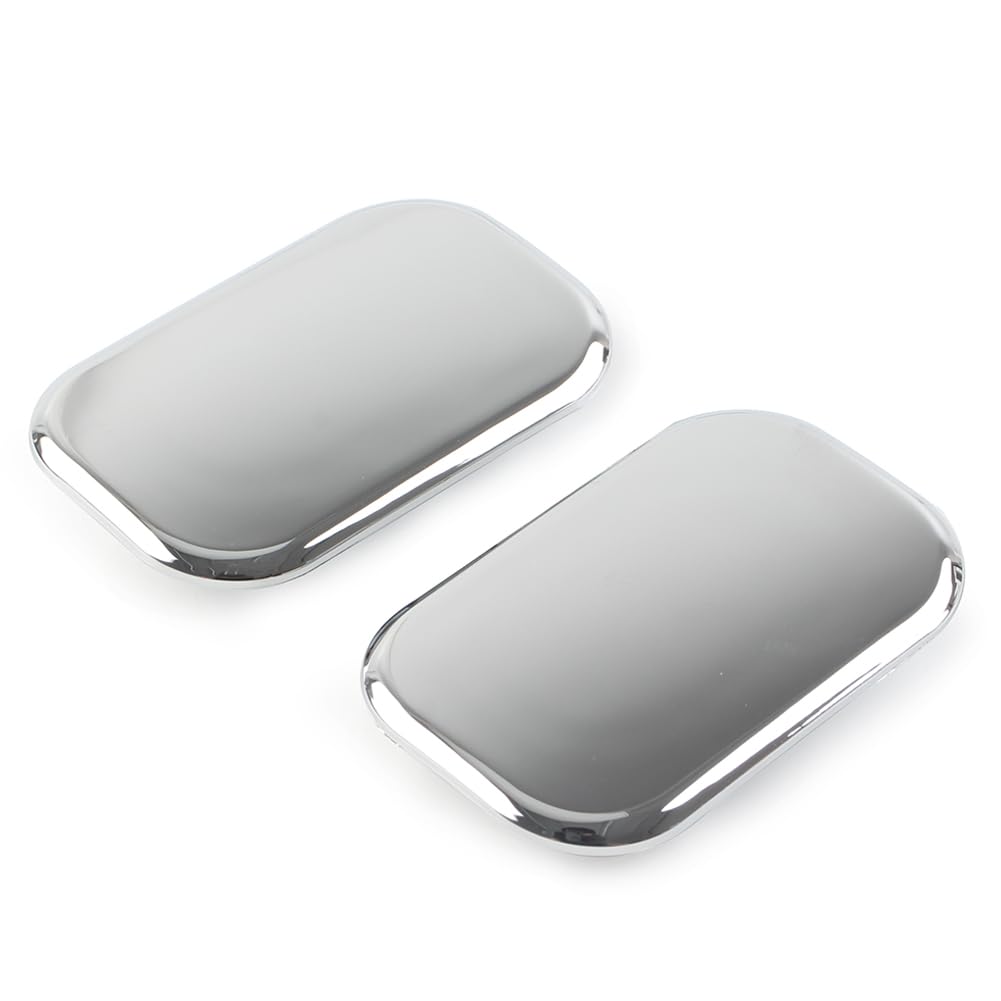 LIRU 1 Pair Chrome Antenna Hole Cover for Harley Road Street Glide King FLHR
