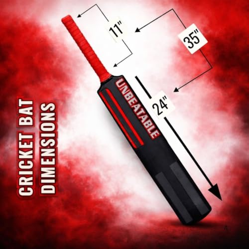 Image of BARKHA Full Size Plastic Turf Cricket Bat for Men, Tennis & Wind Ball