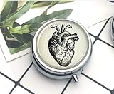 Colgante de corazón anatómico vintage con forma de corazón anatómico