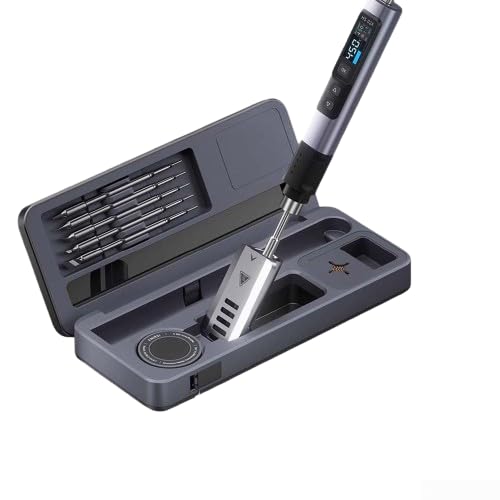 ZAMETTER HS-02 - Juego de soldador digital, estación de soldadura profesional, caja de almacenamiento inteligente, banco de trabajo móvil, caja de almacenamiento de herramientas de reparación