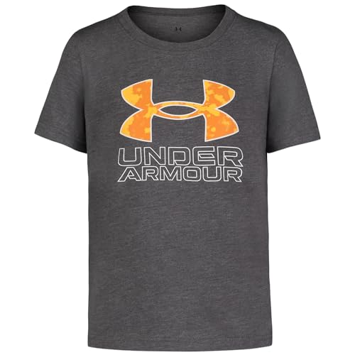 Image of Under Armour Boys' Short Sleeve Core Graphic T-Shirt, Lightweight & Breathable, Relaxed Fit
