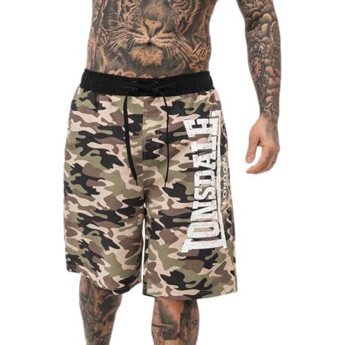 Lonsdale London BALLYMENA Männer Badeshort Woodland L 100% Polyester Streetwear