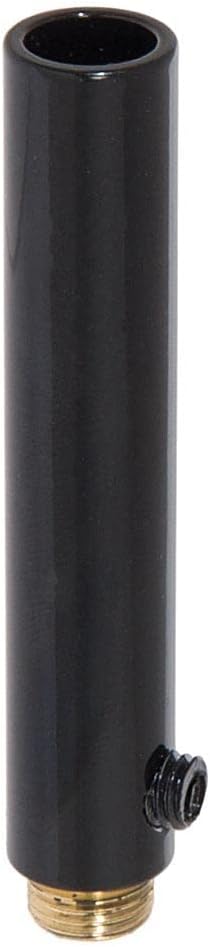 B&P Lamp® 3 Inch Cord Set Screw Bushing, Glossy Black