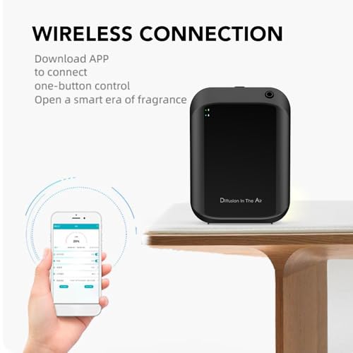 Difusor aromático eléctrico LICAEVEY control APP montaje pared negro miniatura 4