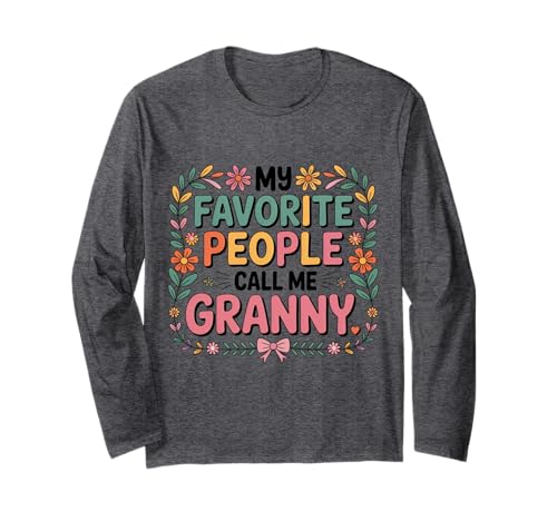 Coquette Granny Grandma Design Long Sleeve T-Shirt