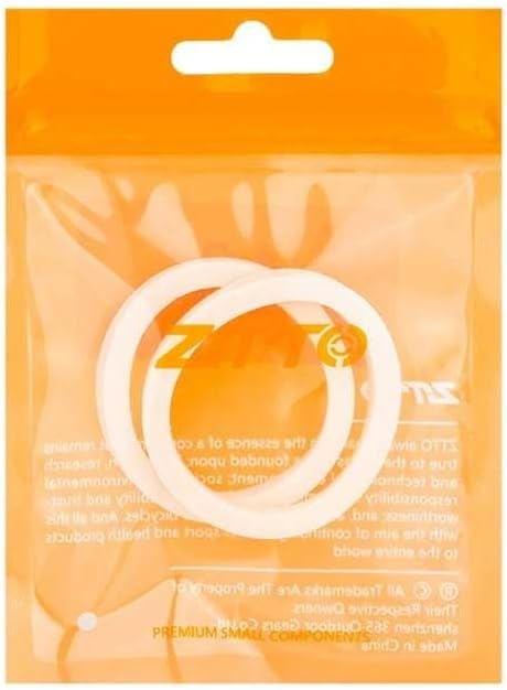 2 Pcs Fork Sponge Foam Rings for Bike Front Fork Maintenance Parts, Compatible with, 30-40mm ID, White Sponge Oil Seal for Mountain for Bike(40mm)