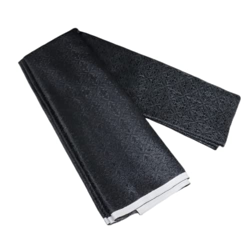 Tissu jacquard brocart noir pour coudre une robe chinoise de soirée élégante