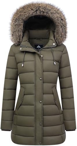 Women's Winter Thickened Down Jacket Warm Long Puffer Coat Waterp...