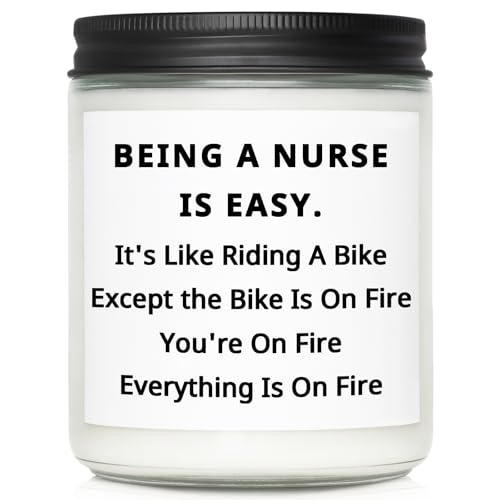 Nurse Gifts for Nurses Female Christmas Nurse Gifts for Women Appreciation Thank You Gift for Medical Assistant Practitioner RN CNA Nursing Student Funny Birthday Gift Ideas Lavender Candle