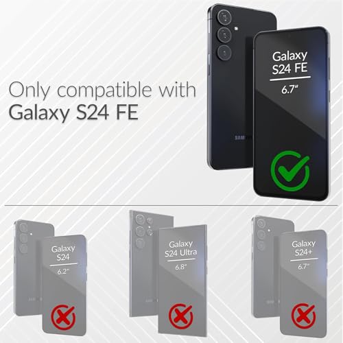 Image of Battery Case for Galaxy S24 FE, Upgraded 12000mAh Portable Protective Wireless Charging Case Compatible with Galaxy S24 FE 5G (6.7 inch) Rechargeable Extended Battery Pack Charger Case (Black)