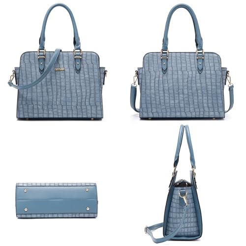 Image of Qiyuer Satchel Purses For Women Handbag And Wallet Set Tote Bag | Premium Vegan Leather,Matching Wallet,RFID Blocking,Work,Casual
