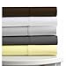 Tribeca Living® Egyptian Cotton Sateen 600 Thread Count 25" Deep Pocket Sheet Set Queen Ivory