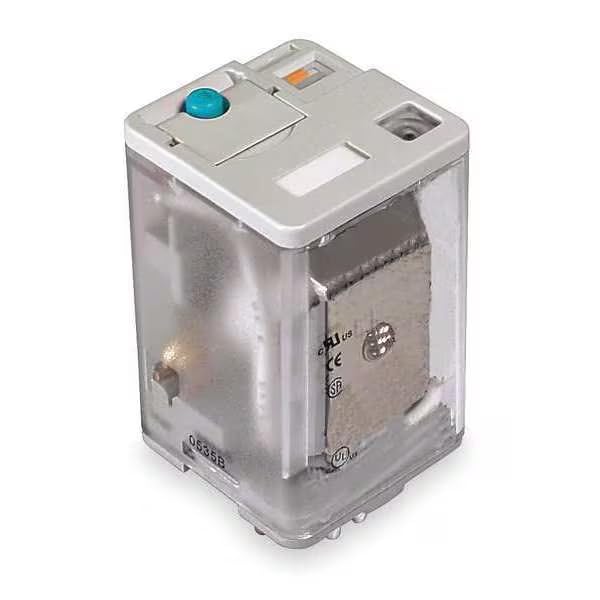 General Purpose Relay, 12V DC Coil Volts, Octal, 8 Pin, DPDT, Mfr: 1EGY3-A